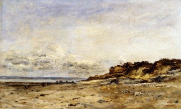 impressionism landscape Painting - Low Tide At Villerville Barbizon Impressionism landscape Charles Francois Daubigny